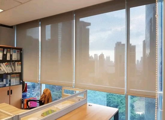 Jual Gorden Kantor Roller Blind Solar Screen Sharp Point Jakarta